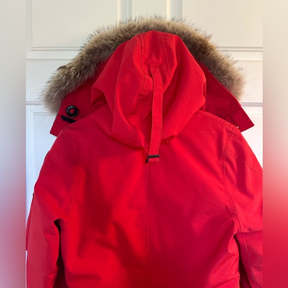 Canada Goose - Red Montebello Parka Winter Coat - Size Small - Picture 12 of 16